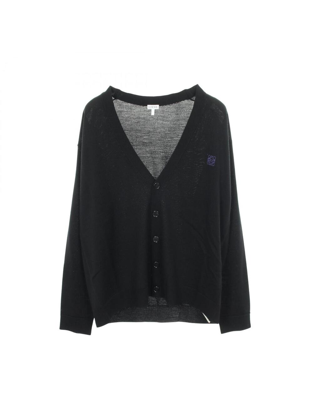 Loewe Anagram Embroidery Cardigan Wool #277478L54B